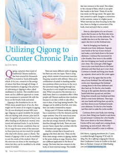 Utilizing Qigong to Counter Chronic Pain
