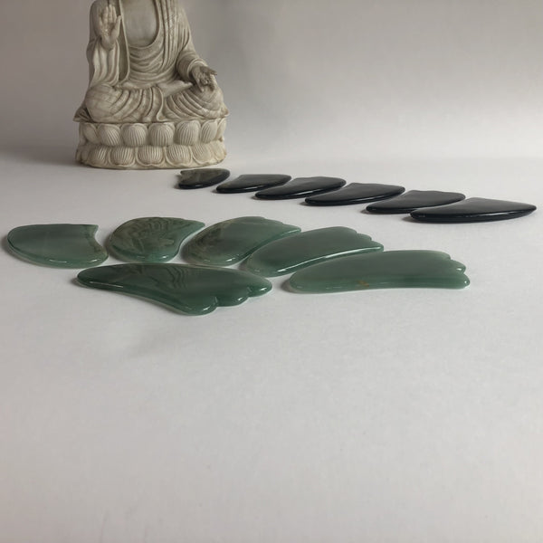 JADE- GUASHA TOOL - Chi for Healing