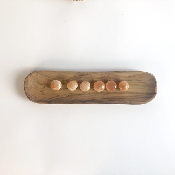 PEACH SELENITE POLISHED NUGGETS - Chi for Healing