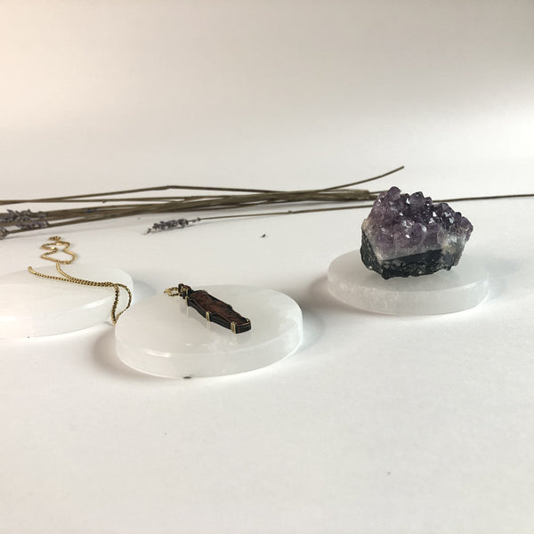 SELENITE CLEARING PLATE - Chi for Healing