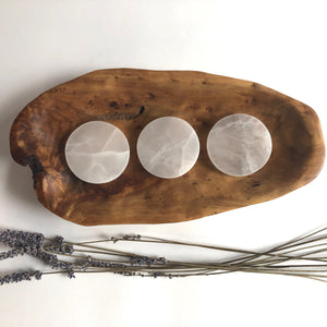 SELENITE CLEARING PLATE - Chi for Healing