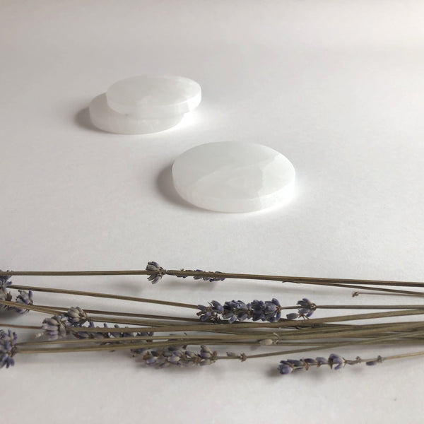 SELENITE CLEARING PLATE - Chi for Healing