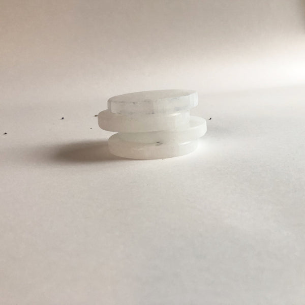 SELENITE CLEARING PLATE - Chi for Healing