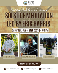 Join our Summer Solstice Meditation in the Soulshine Salt Cavern on 6/21