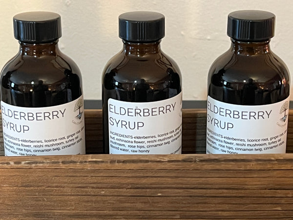 Elderberry Syrup with Medicinal Herbs and Mushrooms