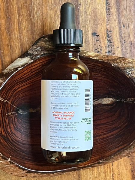 Relax tonic herbal tincture to promote relaxation